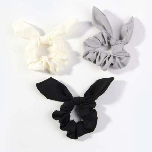 Set of 6 Simple Scrunchie Hair Ties - Picture 3 of 4